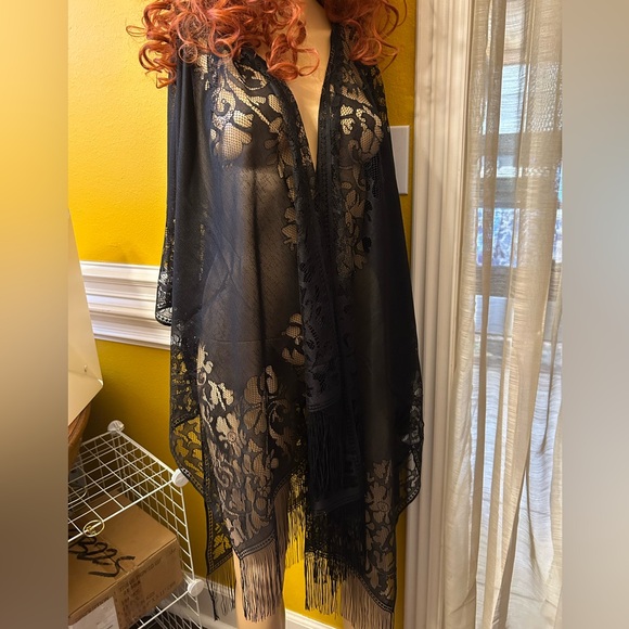 Swimsuit and Coverup Set Cupshe Large Black and White Striped Bikini NWT - Picture 5 of 6